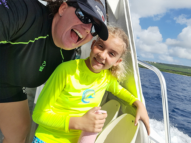 The calm waters along Bonaire's western shore provide ideal conditions for an introduction to boat diving.