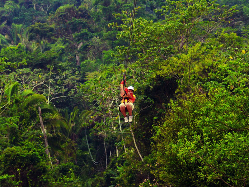 Zipline courses are a favorite addition to eco tours.