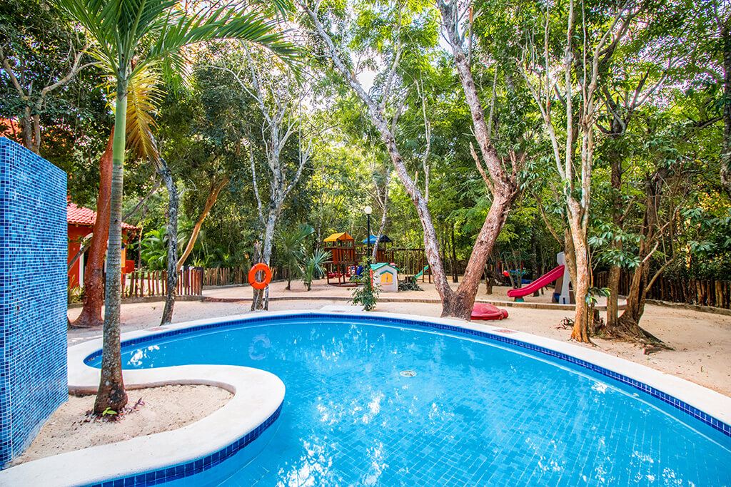 The dedicated youth pool and play area at Occidental Cozumel.