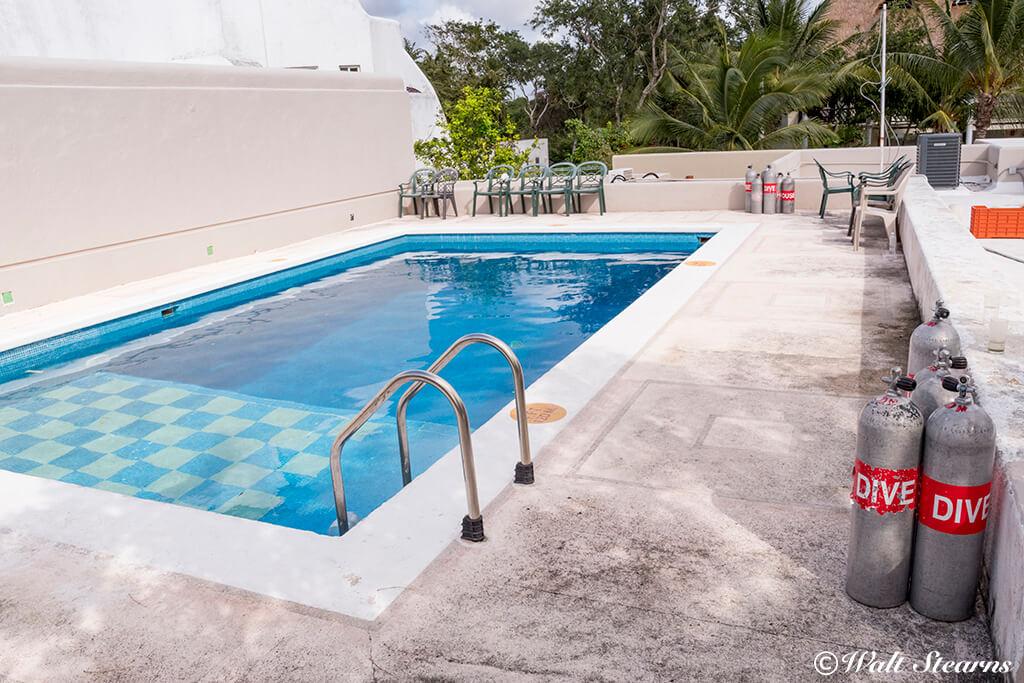 Dive House provides classrooms, changing areas and a dedicated training pool for guests of Secrets Aura or Sunscape Sabor.