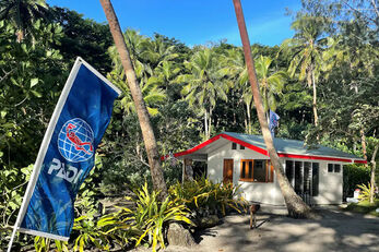 The dive center is located on the beach, just steps from the house reef.