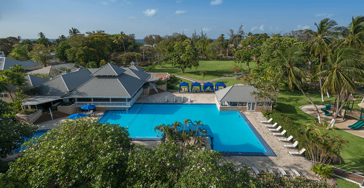 The expansive grounds of Divi Southwinds Beach Resort include three pools.