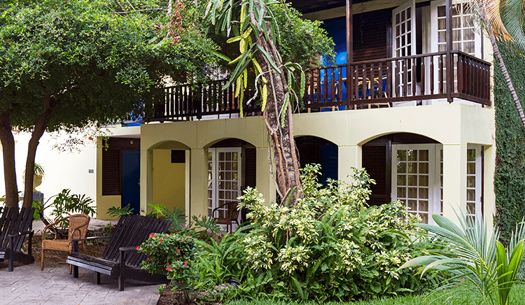 Accommodations at LionsDive include a variety of rooms, suites, and self-contained apartments.