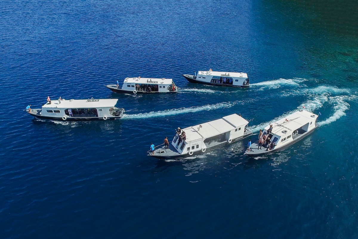 The resort operates a fleet of custom dive boats that provide each diver with ample personal space.