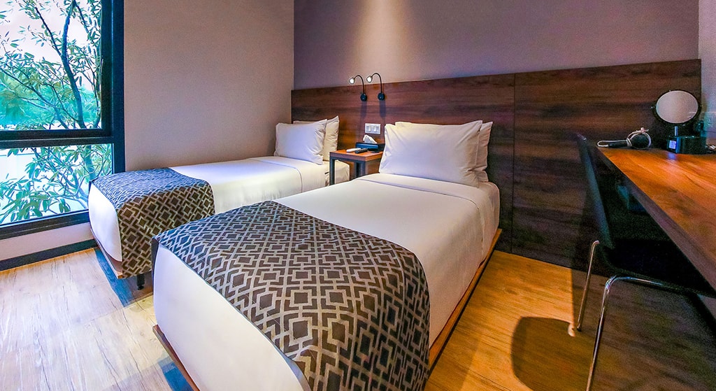 Rooms are designed to provide a full range of modern conveniences at a modest price.