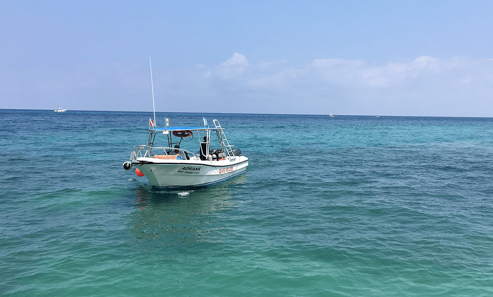 Dive operator, Divehouse waiting to pick up for a morning dive