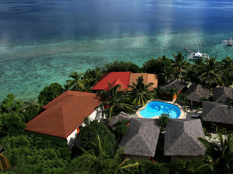 Magic Island resort is located on the quiet southern coast of Cebu island's Moalboal peninsula.