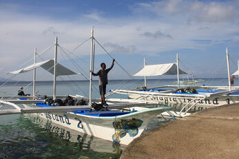 The resort operates three banka-style dive boats.