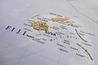 Map of Fiji