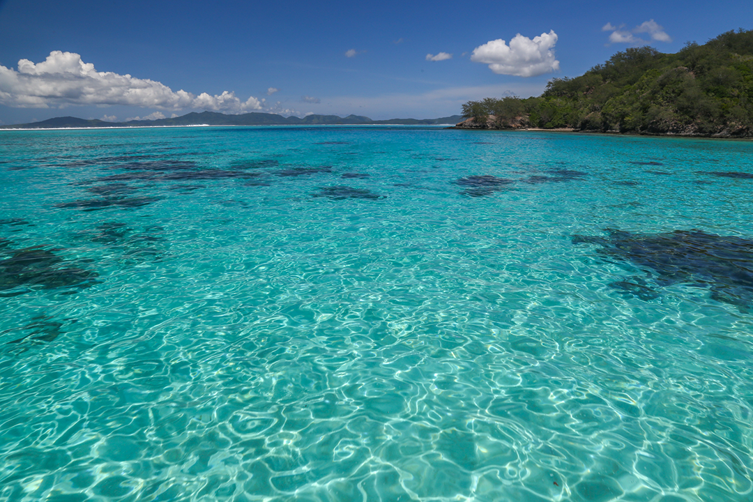 Water clarity at Matava Eco Resort