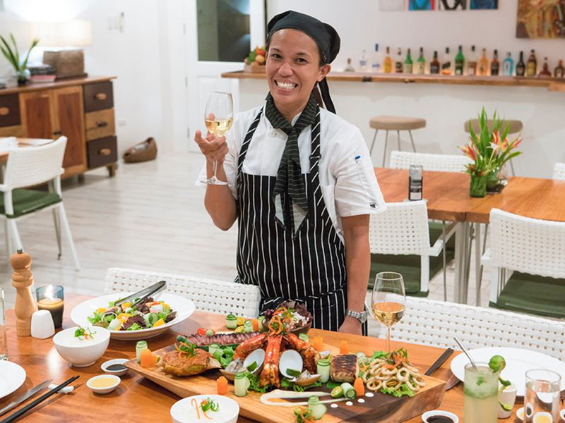 The culinary team at Dahon restaurant elevates the dining experience.