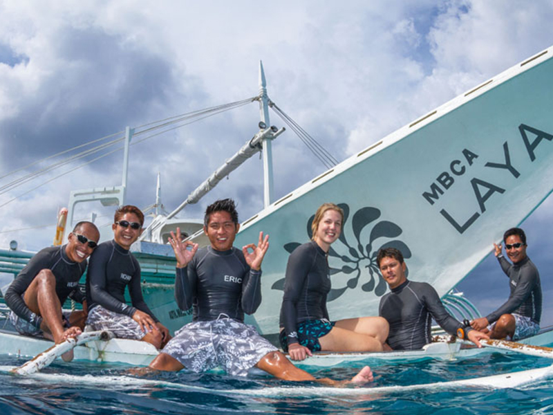 The Laya is the dive centers primary banka-style dive boat.