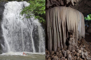 Topside excursions include waterfalls and ancestral burial caves.