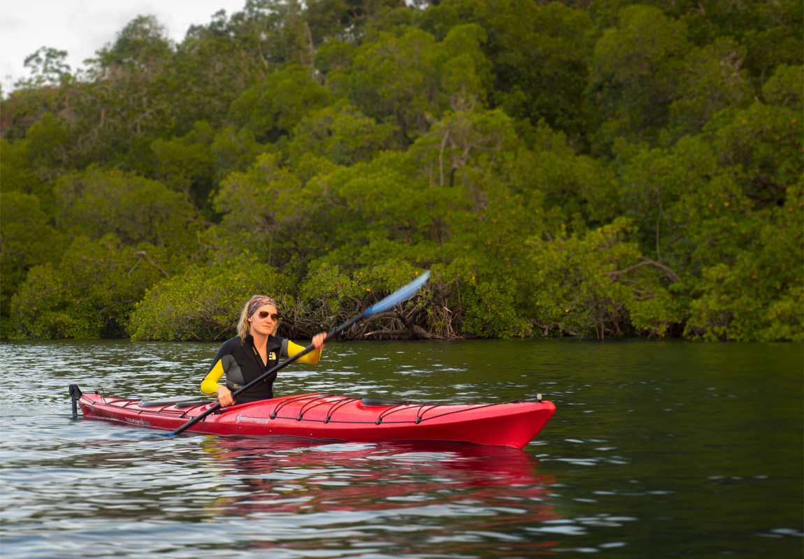 Kayaking at Tufi Dive Resort