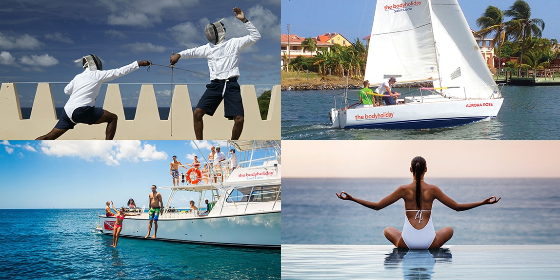 Fencing lessons, sailing trips, dive and snorkel excursions and yoga on the beach. All this and more are included with each visit to BodyHoliday.